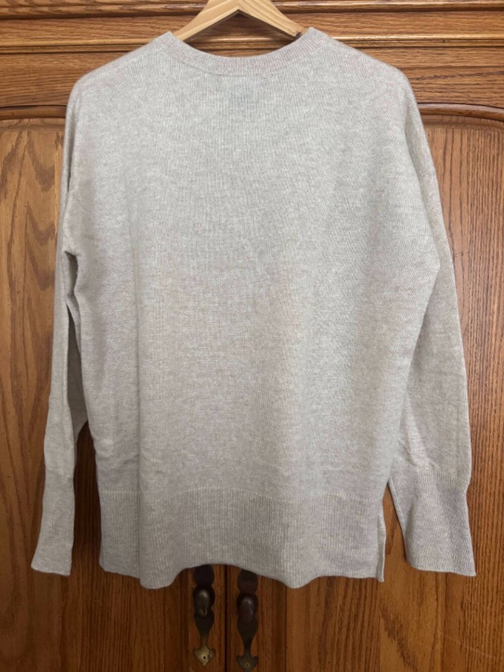 Tahari Women's Crew Neck Sweater in Light Beige image 2